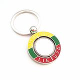 Lithuania Souvenir Premium Color Key Chain with Logo (F1124)