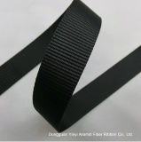 2.4cm Black Plain High Strength Polyester Ribbon Belt
