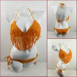 Cigar Girl Orange Swim Wear Push up