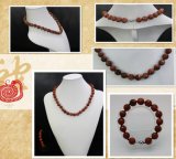 Fashion Jewelry Brown Goldstone Bracelet/Necklace