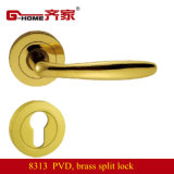 Brass Split Lockset (8313PVD) Brass Door Locks Handle Lock