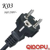 Korea Three Core Straight Plug (K03)