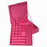 Fashion Colour Velvet Jewelry Casket with 2 Layers (HYjc005)