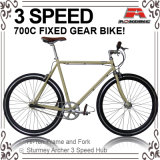 700c Inner 3 Speed Fixed Gear Bicycle (ADS-7101)