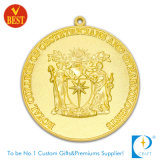 Custom 3D Sandblasted Gold Medal of Personalized Honor (LN-091)