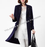 100% Wool Coat/Fashion Double Breasted Standing Collar Wool Coat /Women's Winter Clothing