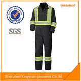 New 2015 Black Reflective Coverall Velcro Suits 100 Cotton Coverall Uniform