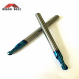 Blue Nano Coated HRC65 Ball Nose Metal Cutting Tools