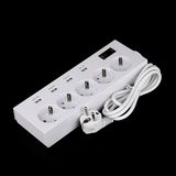 Korea/ Russian Federation/ Portugal/ Spain Electric Socket USB 250V Outlet with Over Load Protection Switch