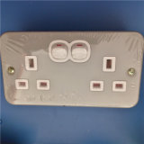 UK Style Double Wall Switch and Sockets (W-072)