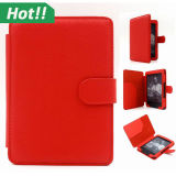 Red Color Original 1: 1 Slim Leather Smart Cover Case for New Amazon Kindle 4