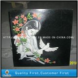 Black Stone Granite Shadow Carving Craft with Customize Design