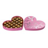 Heart-Shaped Pink Paper Candy Box