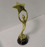 High Glossy Metal Star Trophy for Business (J2812)