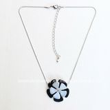 Fashion Necklaces for Women Matt Silver Plated Jewelry Accessory