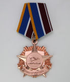 3D Copper Badge with Ribbon (BD011)