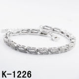 Fashion Silver Micro Pave CZ Jewellery Bracelets (K-1226)