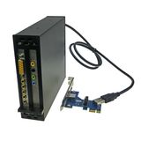 Pcie X1 to Dual Slot PCI Riser Card Optical Drive Bay PCI-E to 2 PCI Slot Convter, PCI Extender