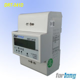 4 Modules Three Phase Four Wire DIN Rail Energy Meter with LCD Display (DRT-341D)