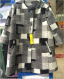 60% Wool, 40% Polyester, Women Fashion Women Coat (Z-1591)