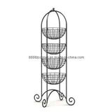 Metal Wire Basket Rack (JMWR-0010)