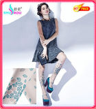 Fashion Sexy 20d Printing Leafs Tights Pantyhose Leggings Silk Socks Stockings for Women (SR-1270)