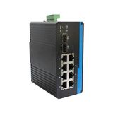 1000m Telecommunication Devices DIN-Rail Industrial Grade Poe Media Converter