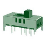 Sp3t Electronic Components, Vertical Slide Switch (SS-23D15)