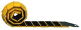 Yellow Plastic Poartable Speed Hump with Reflective Tape