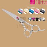 Ergonomic Handles Silm and Thin Blades Style Hairdressing Scissors, Made of VG10 Stainless Steel