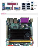 Atom 2X1000M LAN Support DDR3 4xcom Ports Mainboard (D425. D525)