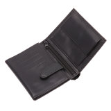 Black Flat Leather Wallet (GF-0088)