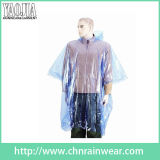 Full Length Transparent Disposable PE Rain Poncho