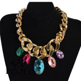 Crystal Imitation Gold Necklace Fashion Jewellery