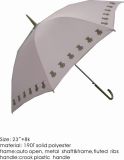 23inch Straight Umbrella with Crook Plastic Handle