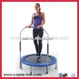 Createfun Adult Indoor Mini Fitness Trampoline with Handle