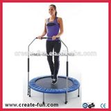 Createfun Adult Indoor Mini Fitness Trampoline with Handle