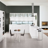 2015 Popular White Lacquer & MDF Kitchen Cabinet Design