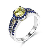 Fashion Costume Jewellery Yellow Topaz Party Celebrity Ring
