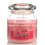 Pink Scented Soy Glass Jar Candle