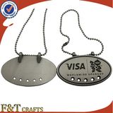 High Quality Cheap Customized Cutout Metal Dog Tag Ball Chain