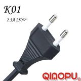 Korea 2pin Power Cord Plug (K01)