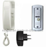 Audio Handset+Silver Metal Doorbell for Villa Intercom System