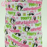 Pink Satin Fold Over Elastic Baby Headbands Hair Ties