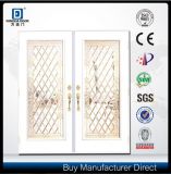 Fangda Double Swing Glass Door, Fiberglass Door Decorated with Frosted Glass