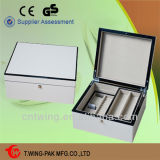 High Gloss Finish White Jewelry Set Case for Women