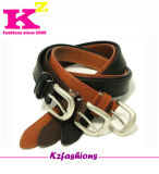 Black and Brown Italian Leather Man Belt (KZ5029)