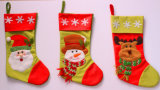 Santa Snowman Christmas Sock