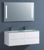 Modern Design White Lacquer Bathroom Vanity