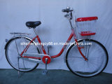 Red City Bicycle with Beautiful Front Basket (SH-CB120)